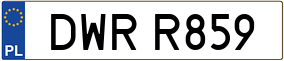 Truck License Plate